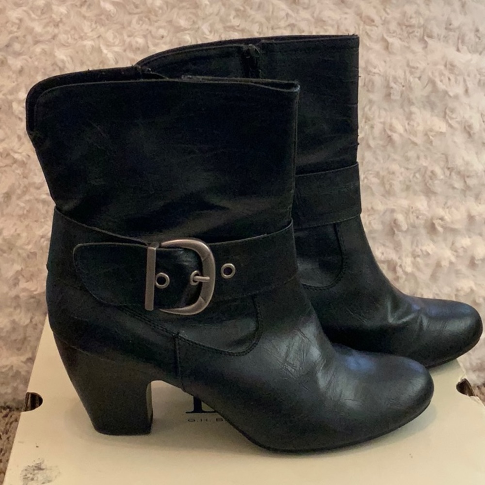 Bass G.H. Bass & Co. Black heeled Boots